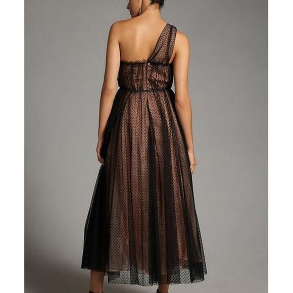 Brand New Gorgeous By Anthropologie Tulle Dot Maxi Dress - Picture 2 of 14